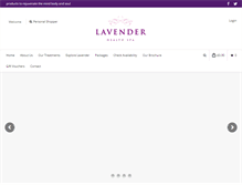 Tablet Screenshot of lavenderhealthspa.com